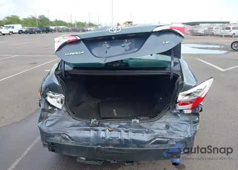 2016 Toyota Corolla Le z USA, uszkodzony, nr VIN 5YFBURHE9GP398570